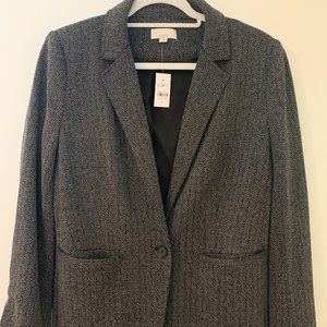 LOFT Herringbone Knit Blazer NWT